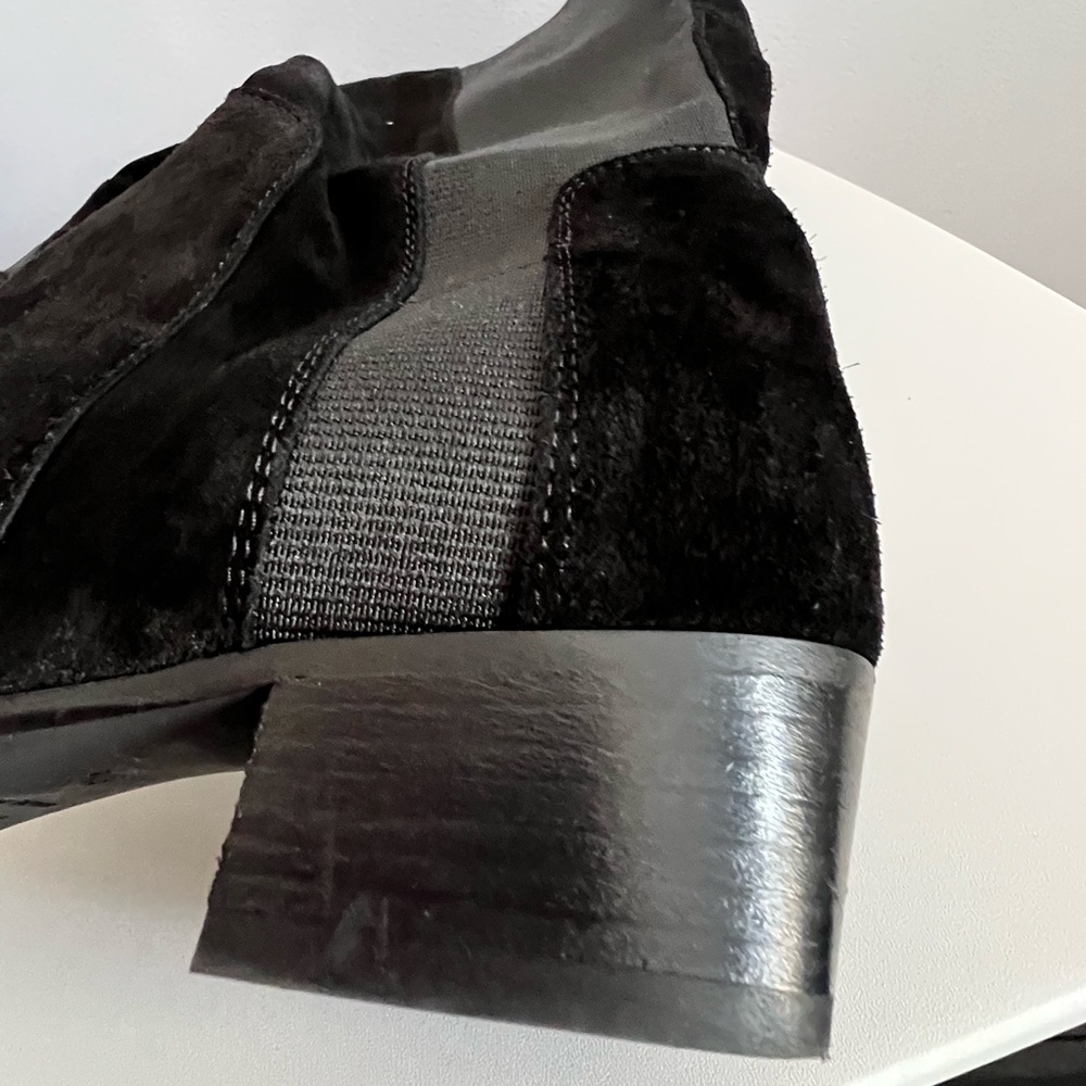 Aquatalia Boots Knee High Suede Leather Black Size 8.5 - Picture 11 of 12